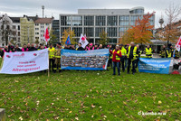 Mahnwache am 8.11., Landtag Düsseldorf (Foto: @ komba nrw)